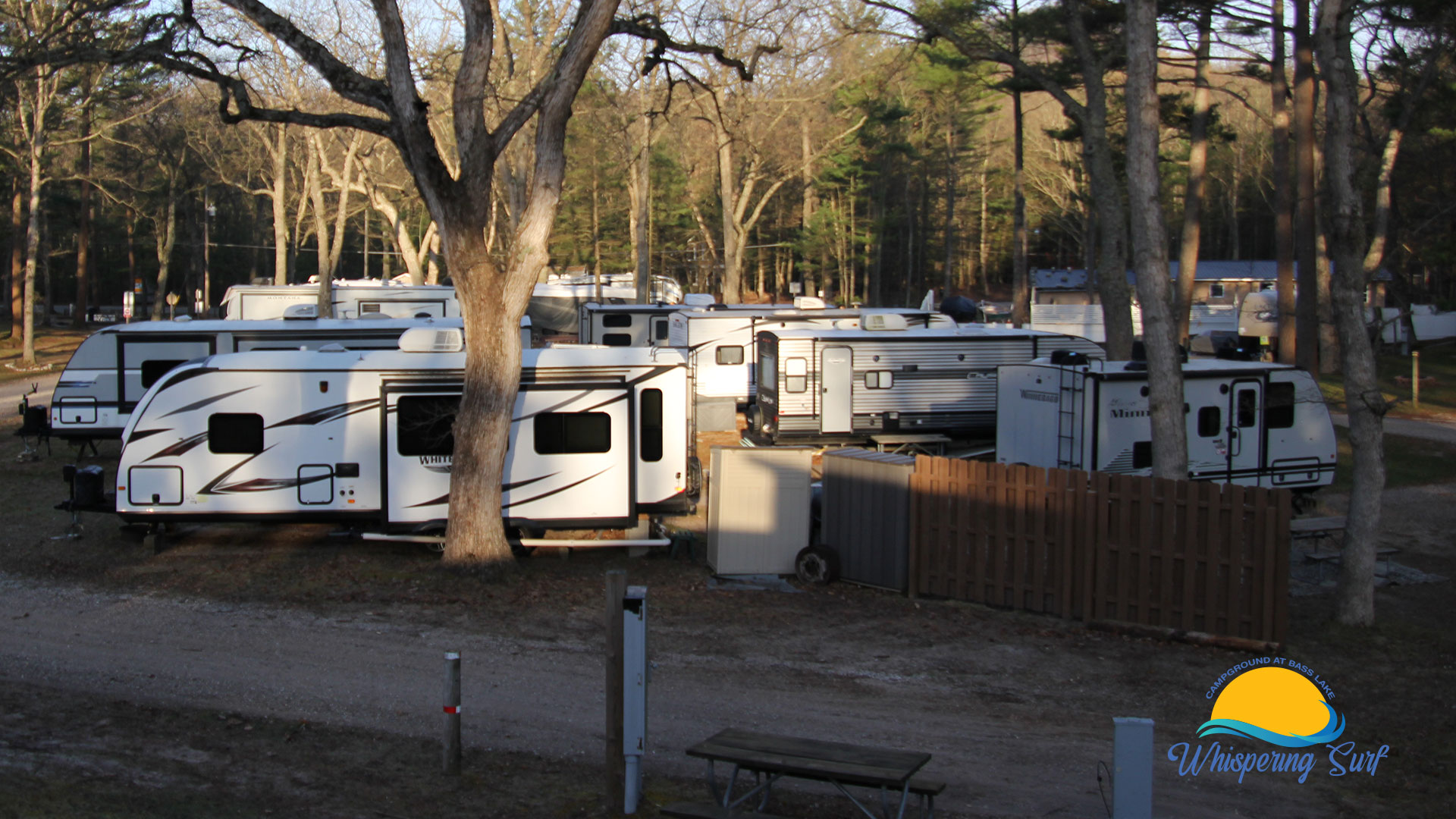 Whispering Surf Campground Bass Lake Pentwater Michigan | Opening Day is Here!
